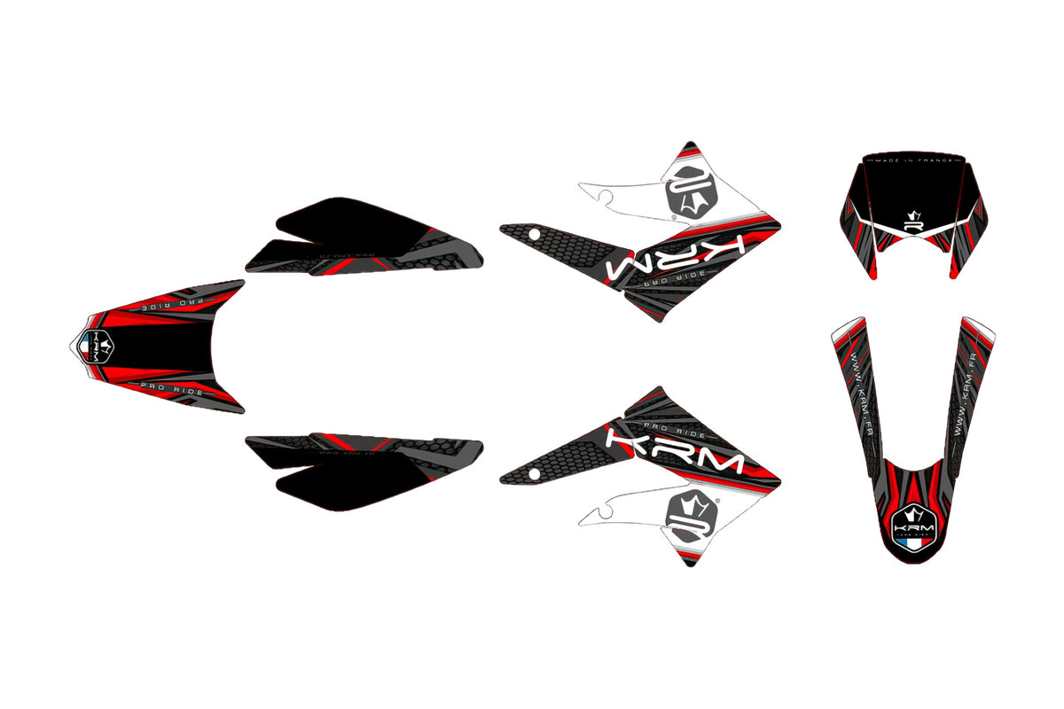 Graphics Kit KRM red Derbi X-treme 2011 - 2017