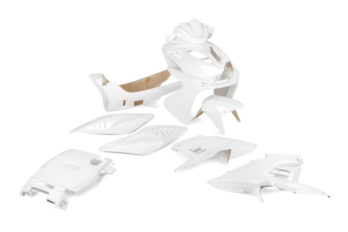 Fairing Kit STR8 11-piece white Yamaha Aerox up to 2013