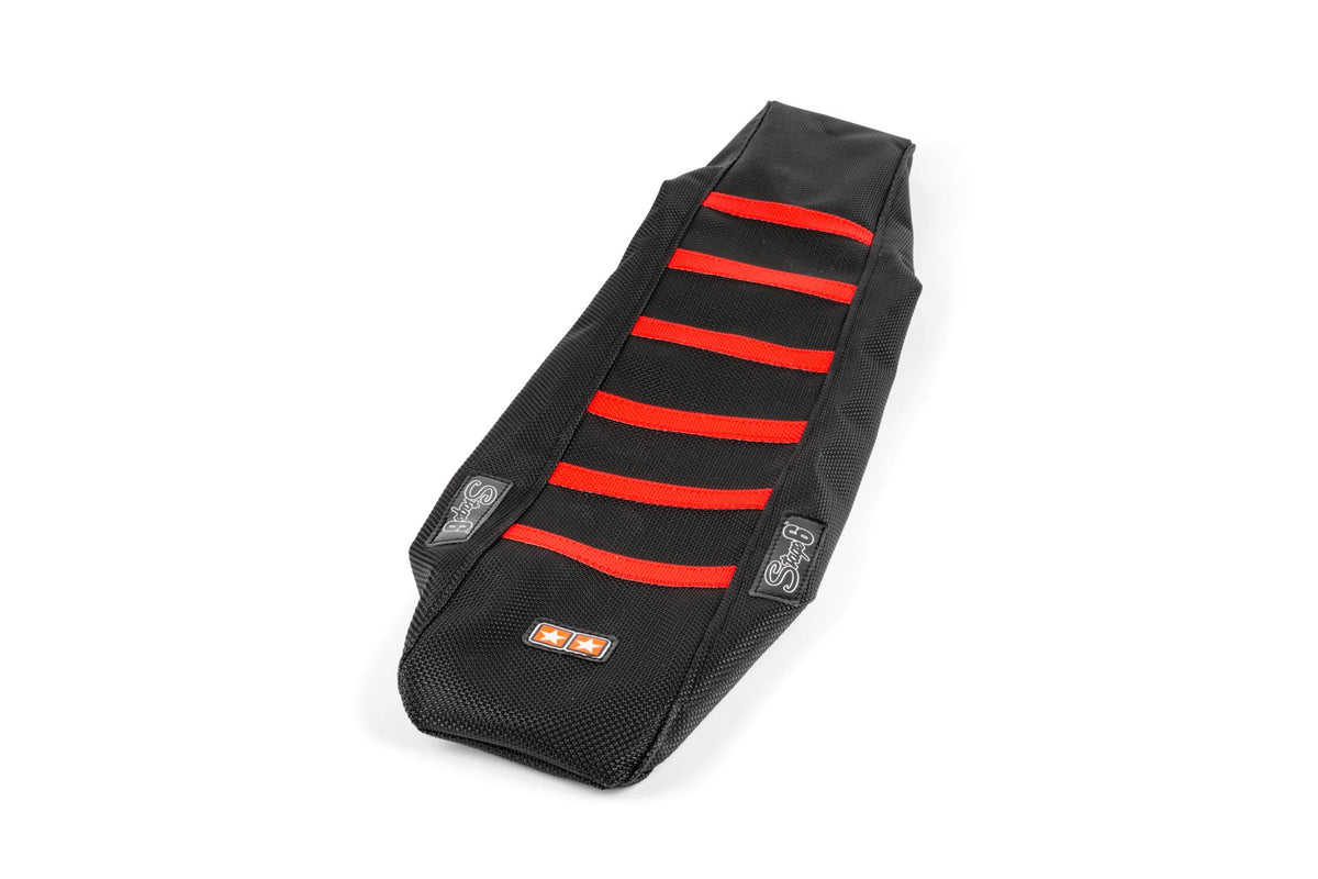 Seat Cover Stage6 black - red Derbi Senda 2005 - 2010