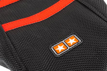 Seat Cover Stage6 black - red Derbi Senda 2005 - 2010