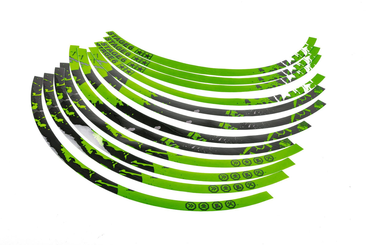 Rim Sticker Kit 12" Stage6 green / black