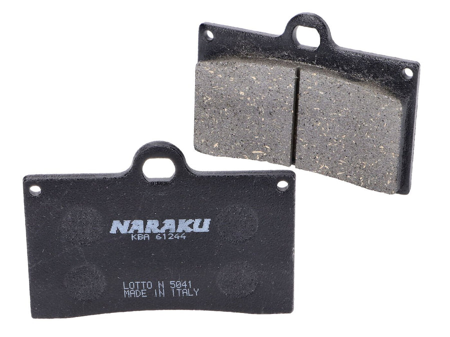 Brake Pads Naraku organic Aprilia RS 50 14-16 / RS4 125 / Derbi GPR 50 2T Euro2 / 125 4T Euro3