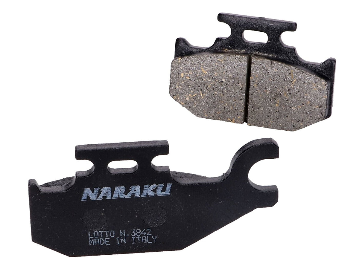 Brake Pads Naraku organic Yamaha 660 YXR FAR/FAS Rhino / 700 YFM Raptor / 700 YFM RY