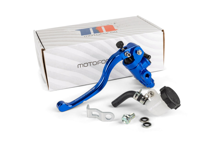 Brake Master Cylinder + Lever front radial Motoforce Racing blue