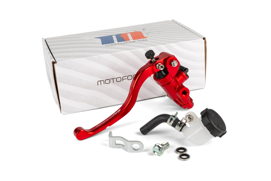 Brake Master Cylinder + Lever front radial Motoforce Racing red