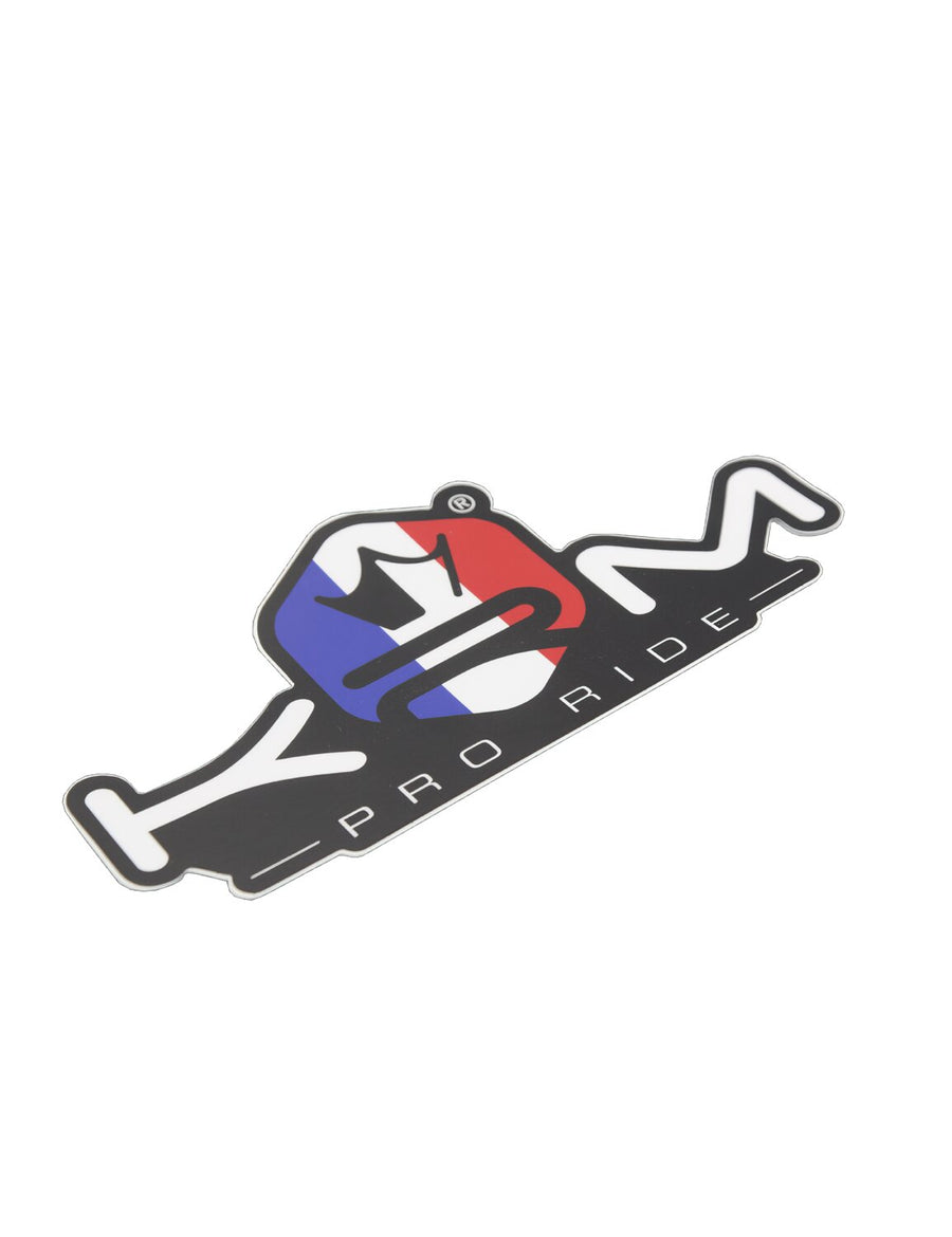 Sticker KRM Pro Ride blue / white / red XL