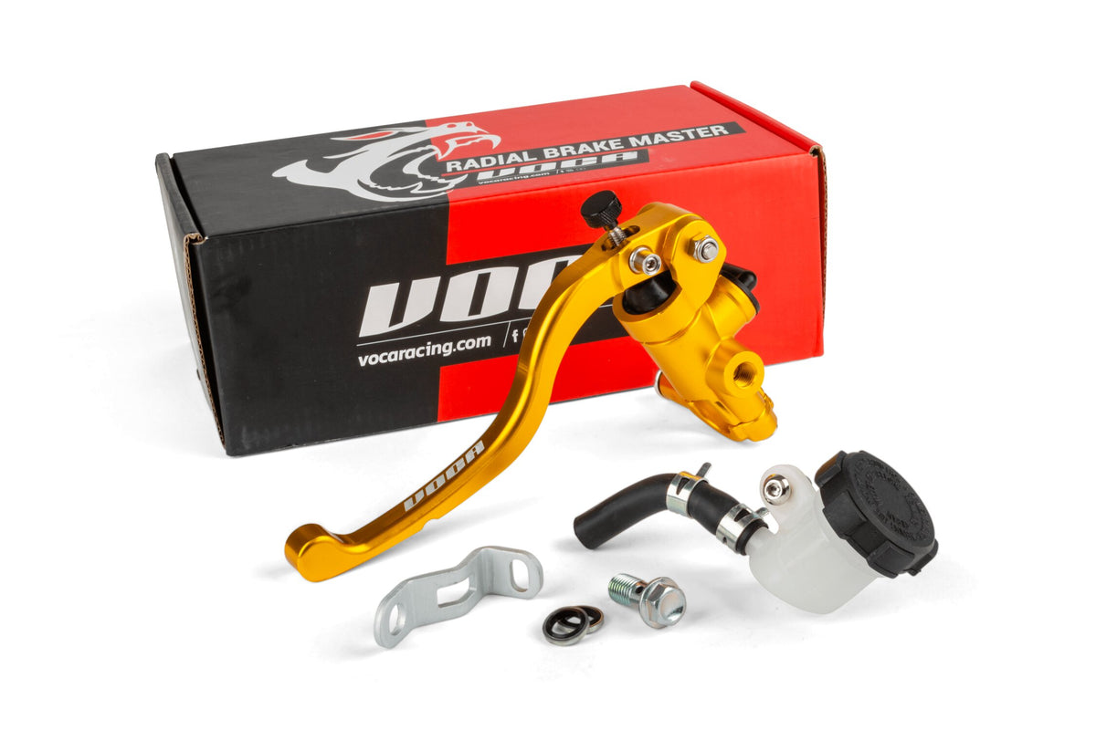 Brake Master Cylinder w/ lever universal Voca gold