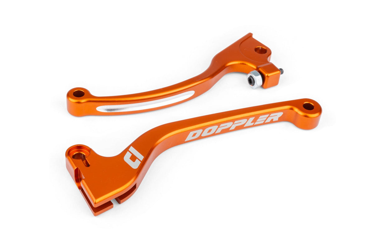 Lever Set Doppler CNC orange (AJP) Rieju MRT / RRX / Sherco