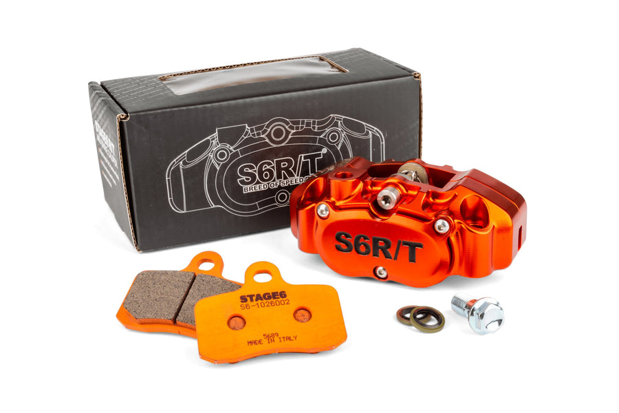 Brake Kit 4-piston caliper MK2 Stage6 R/T Orange with Racing pads