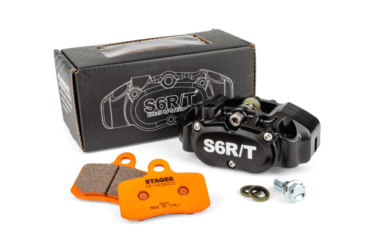 Brake Kit  4-piston caliper MK2 Stage6 R/T Black with Racing pads