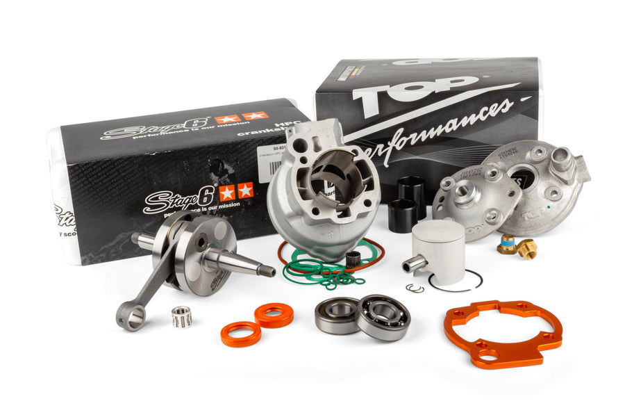 Tuning Kit Top Performances 88cc aluminium cylinder  + crankshaft 45mm stroke Minarelli AM6