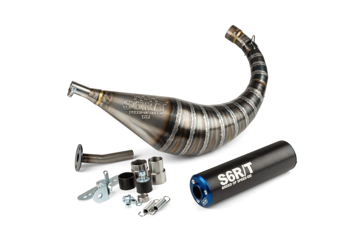 Exhaust Stage6 R/T 70 - 80cc black / blue AM6