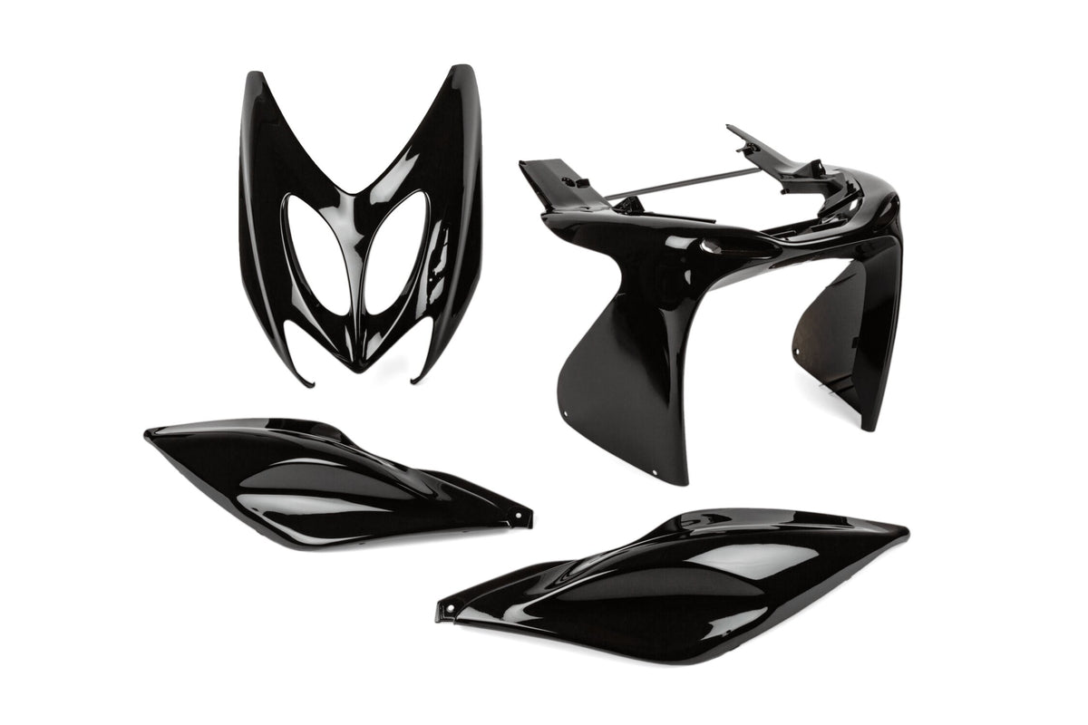 Fairing Kit STR8 4-piece black Yamaha Aerox up to 2013
