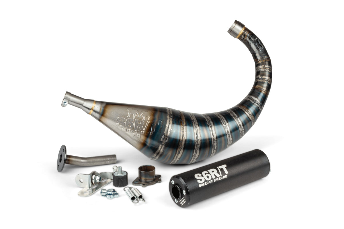 Exhaust Stage6 R/T 70 - 80cc black Derbi