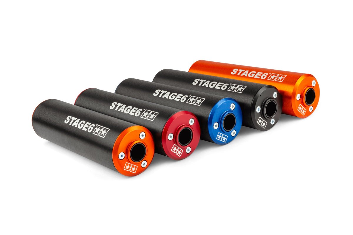 Silencer Stage6 50 - 80cc left side blue / black