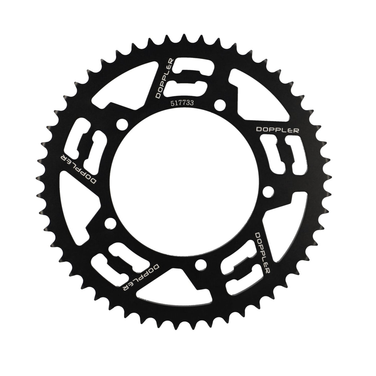 Rear Sprocket Doppler 53T - 428 alu black Sherco 50