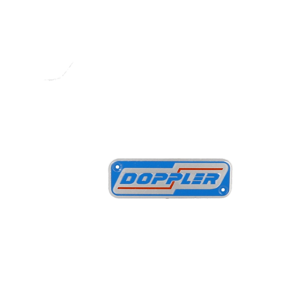 Doppler logo plate for exhaust ER1/S3R 120x40mm