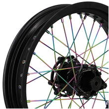 Spokes rear Doppler Neochrom 18x195mm / 18x199mm Derbi Senda