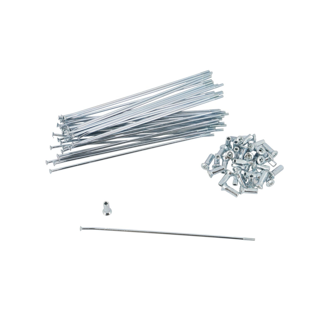 Spokes front Doppler silver 36 x 195mm Derbi Senda