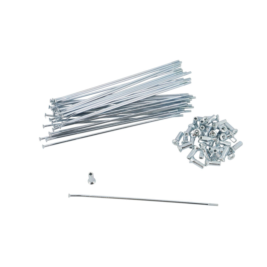 Spokes front Doppler silver 36 x 195mm Derbi Senda