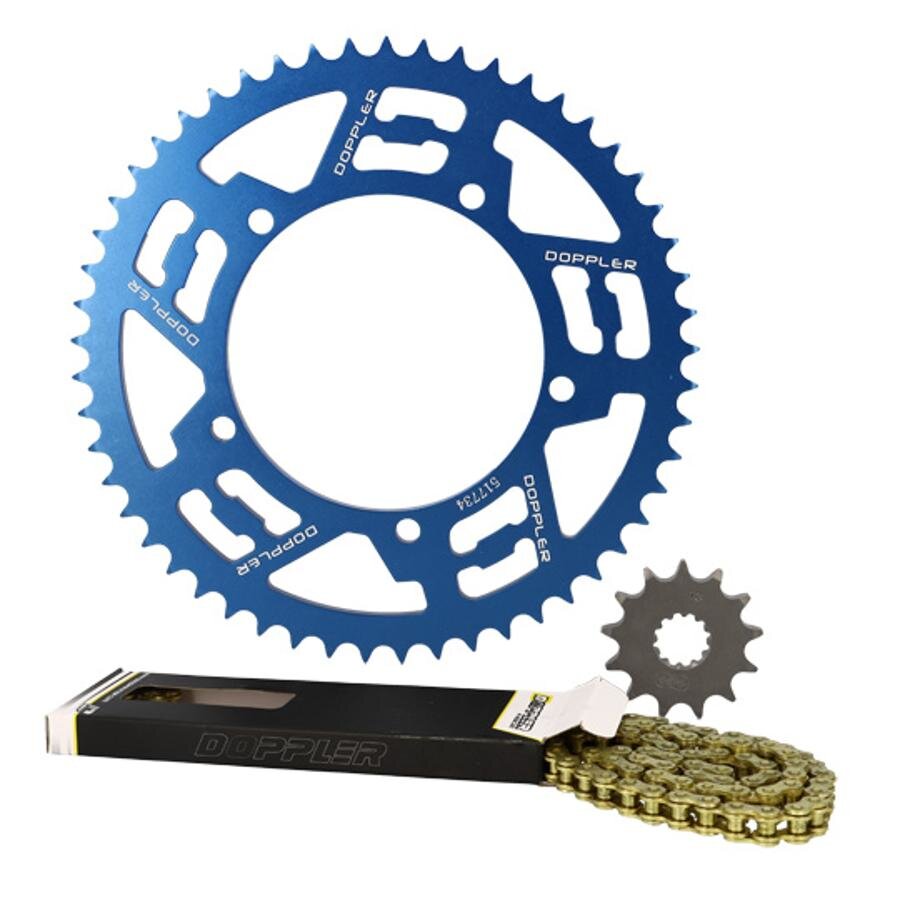 Chain Kit Doppler 13x53 - 428 Sherco 50 Alu Blue