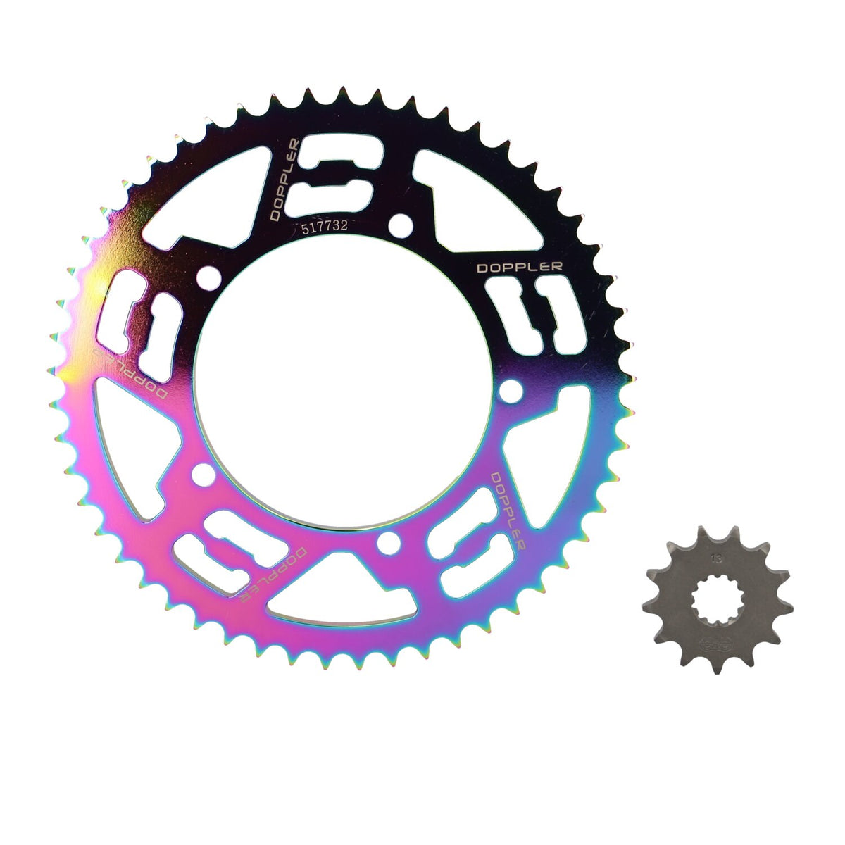 Chain Kit Doppler 13x53 - 428 Sherco 50 Alu Neochrome