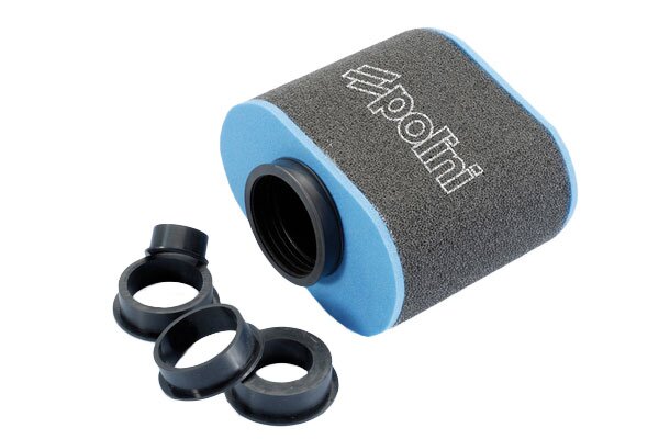 Air Filter Polini Evolution oval 28-55mm black / blue