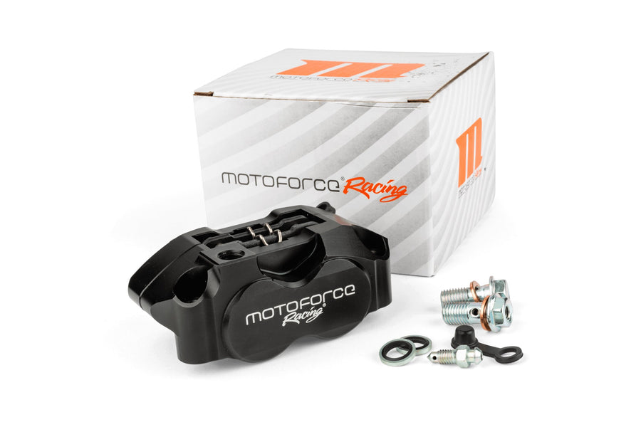 Brake Caliper 4-piston MotoForce Racing black