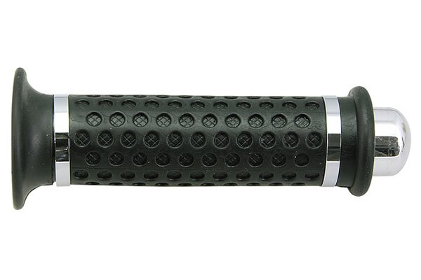 Grips STR8 DOME round end caps black / chrome