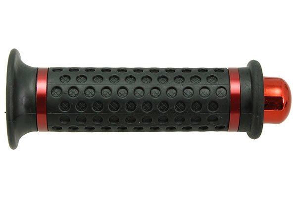 Grips STR8 DOME round end caps black / red