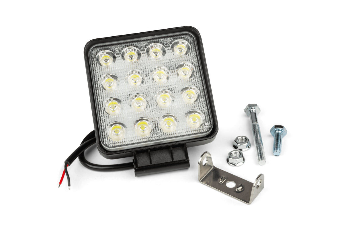 Extra Headlight STR8 square 16 LEDs