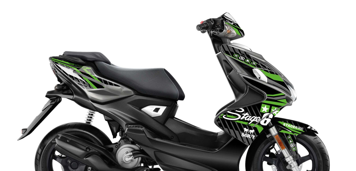 Graphics Kit Yamaha Aerox after 2013 Stage6 Green
