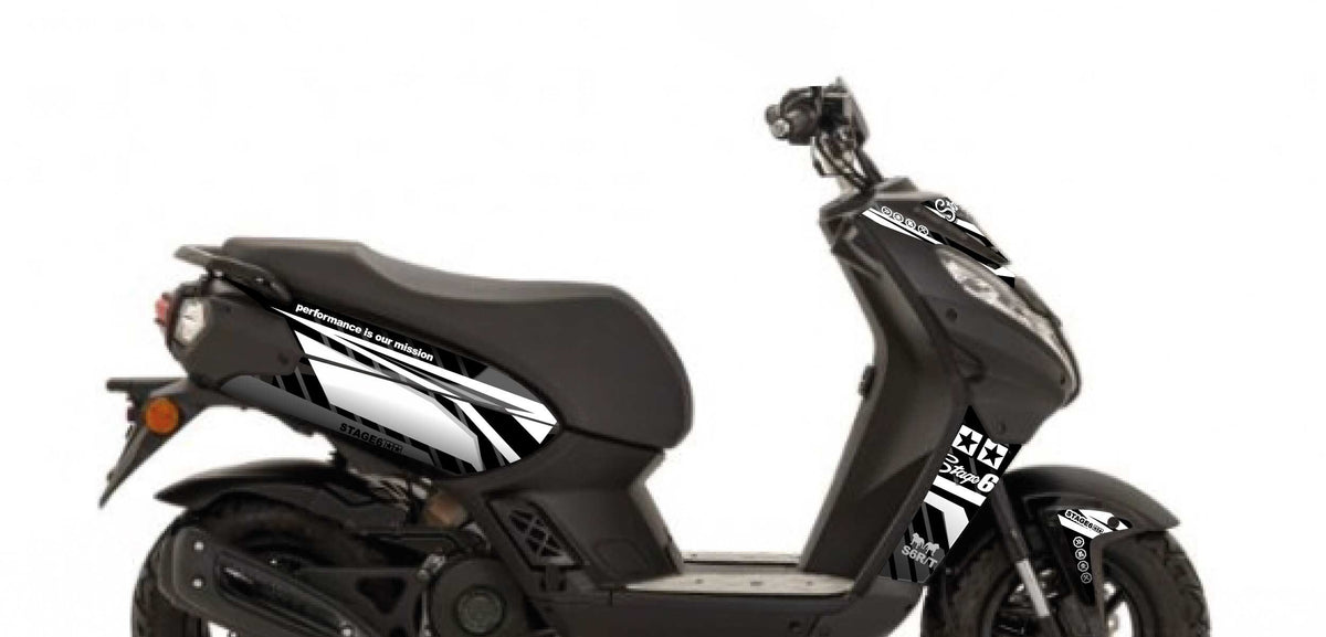 Graphics Kit Peugeot Streetzone Stage6 Blanc