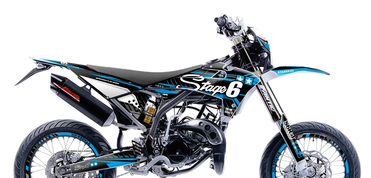 Graphics Kit Fantic XM 50 2017 - 2022 Stage6 Blue