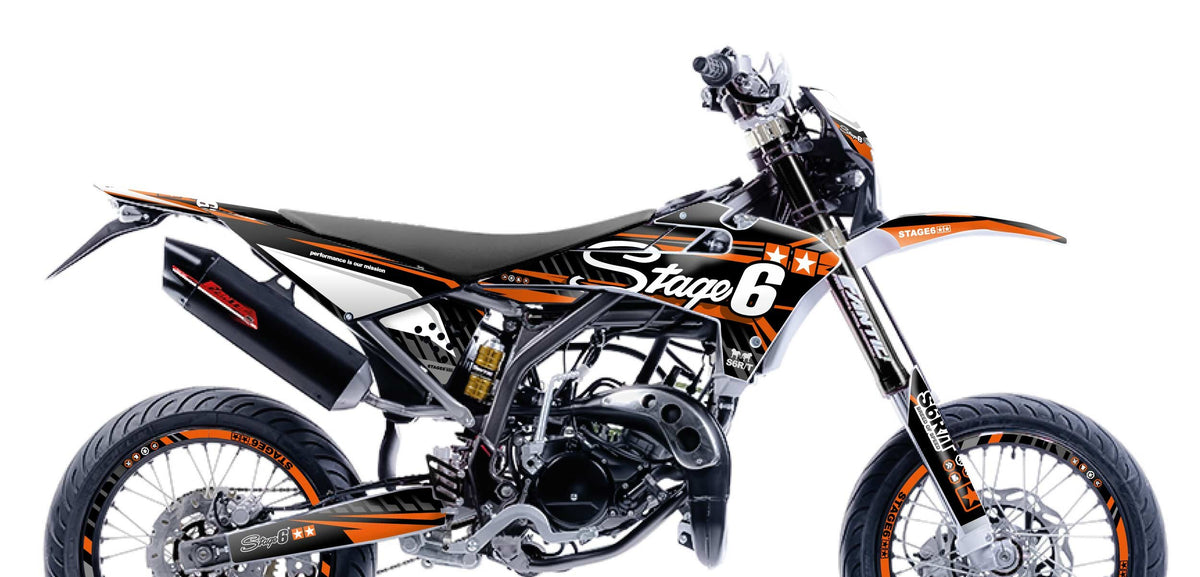 Graphics Kit Fantic XM 50 2017 - 2022 Stage6 Orange