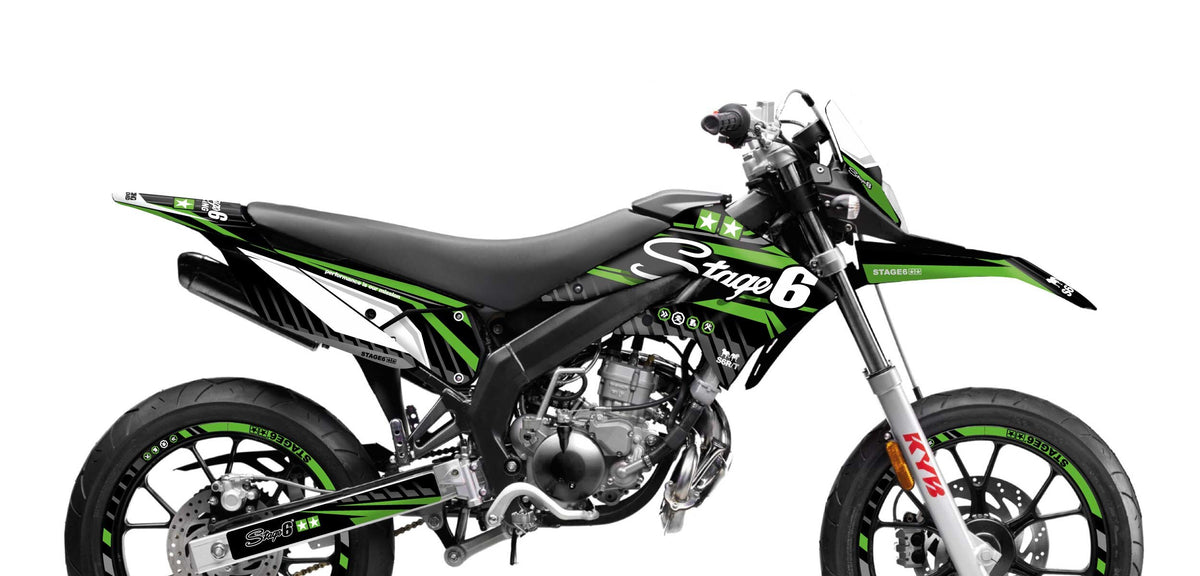 Graphics Kit Derbi X-Treme 2011 - 2017 Stage6 Green