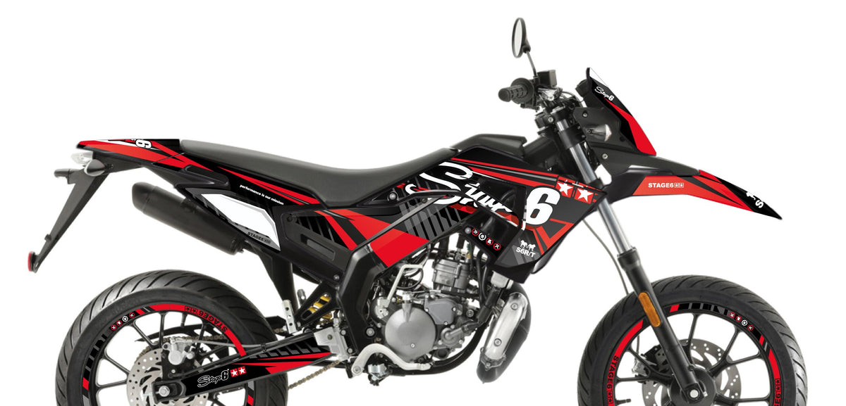 Graphics Kit Derbi X-Treme 2018 - 2020 Stage6 Red