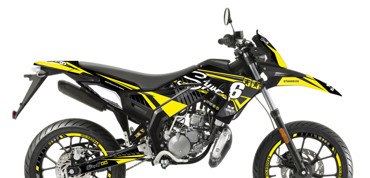 Graphics Kit Derbi X-Treme 2018 - 2020 Stage6 Yellow