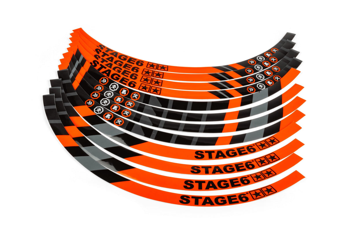 Rim Sticker Set Scooter 13" Stage6 Orange