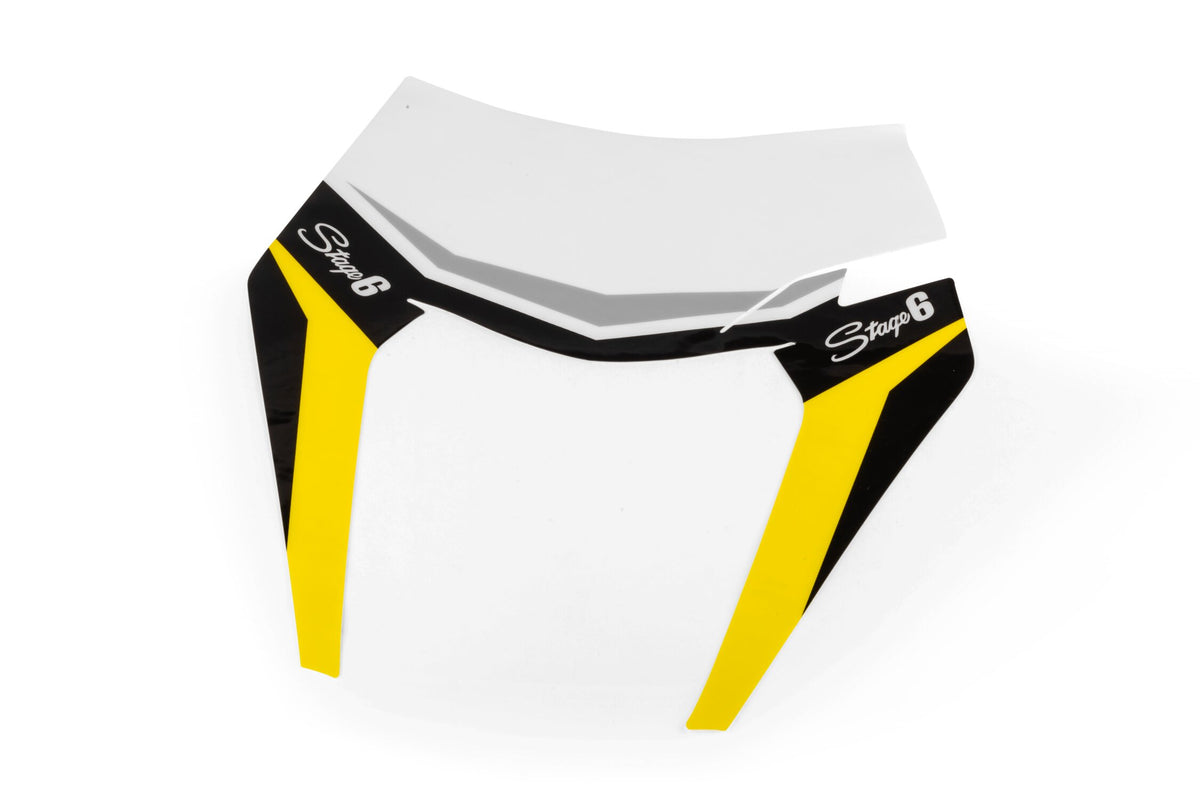 Headlight Mask Decal KTM EXC Stage6 yellow
