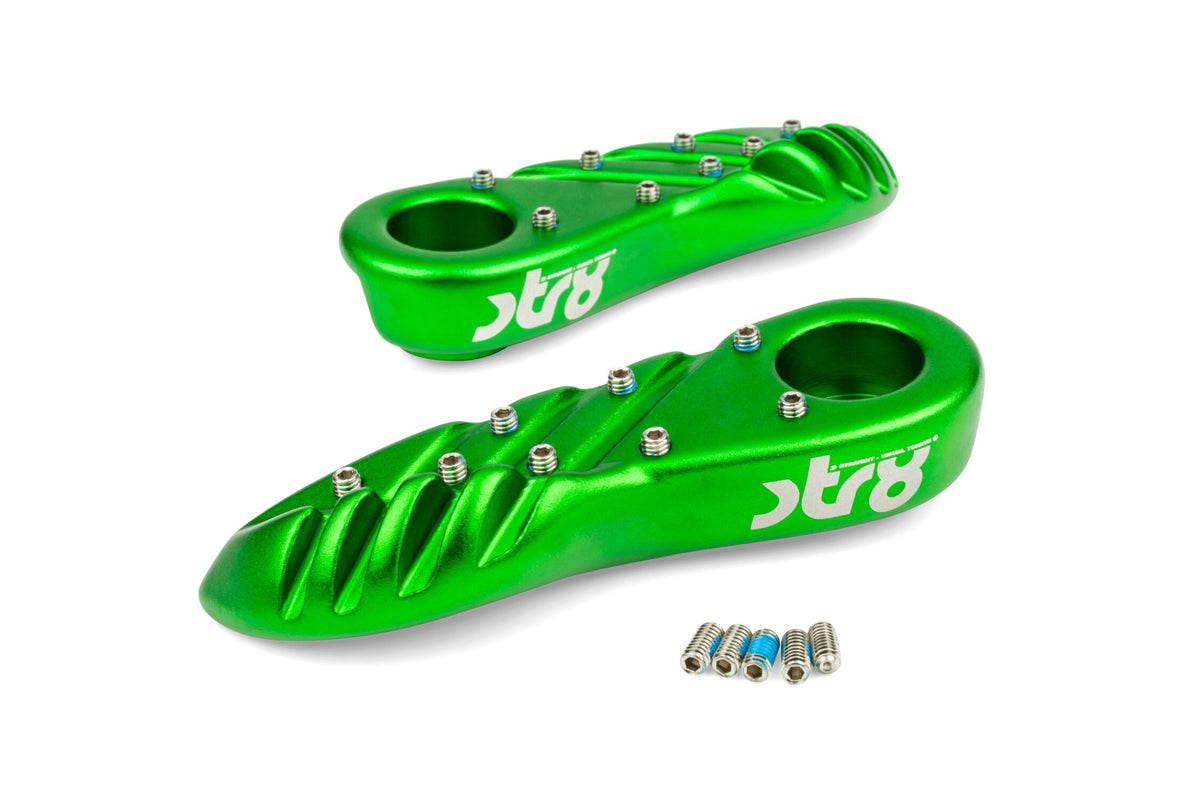 Footpegs STR8 Yamaha BWs from 2004 Green