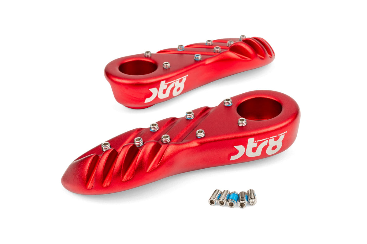 Footpegs STR8 Yamaha BWs from 2004 Red