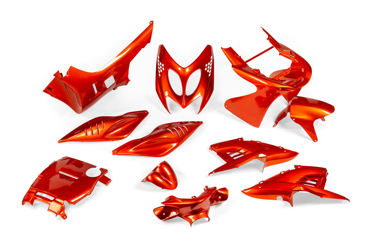 Fairing Kit STR8 11-piece orange Yamaha Aerox up to 2013