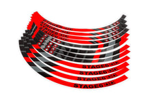 Rim Sticker Set Scooter 10" Stage6 Red