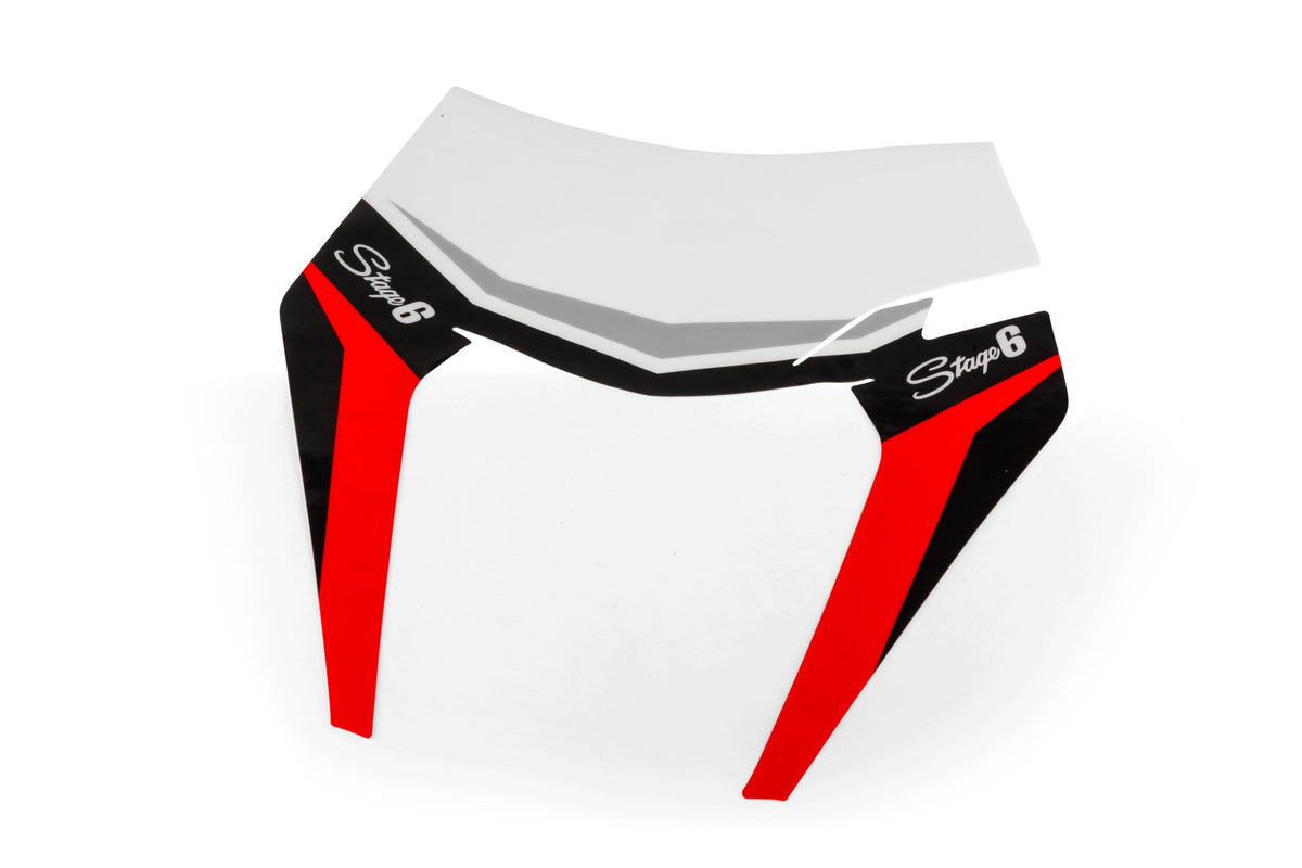 Headlight Mask Decal KTM EXC Stage6 red