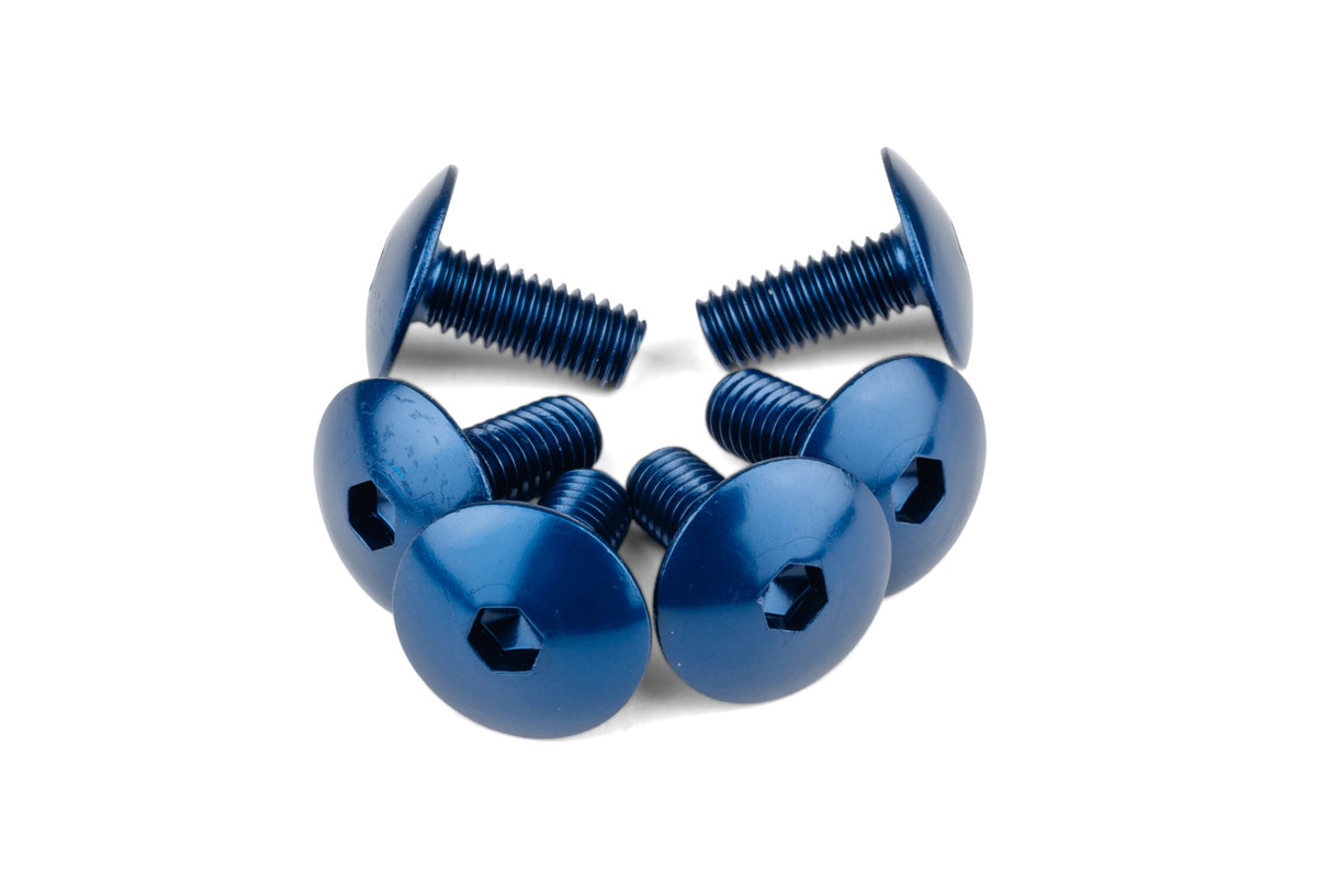 Fairing Screws STR8 aluminium M6x15 blue (x6)