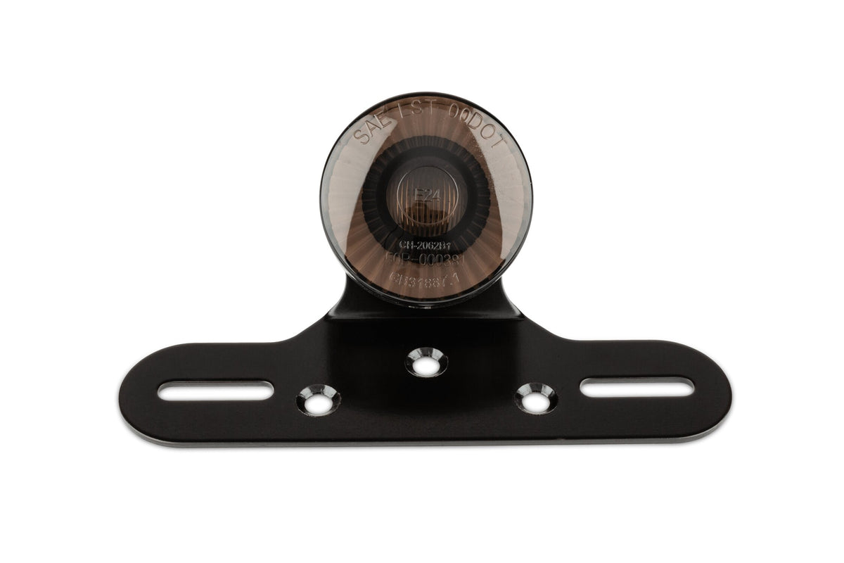 LED Tail Light STR8 Circular Black-Line w. license plate holder