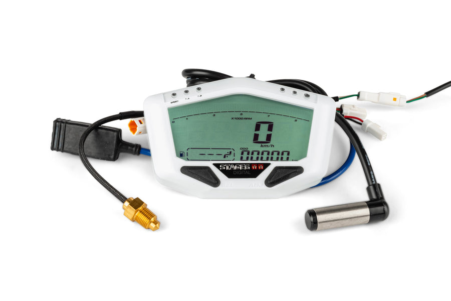 Speedometer multifunction digital Stage6 R/T MK2 white