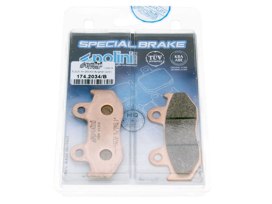 Brake Pads rear Polini Sinter Suzuki Burgman