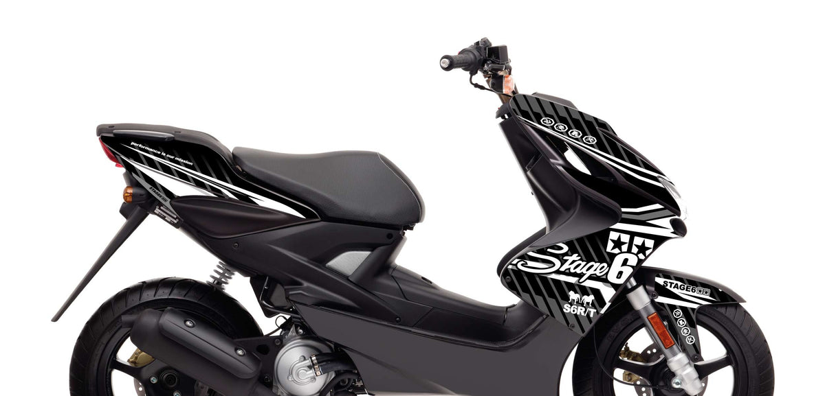 Graphics Kit Yamaha Aerox before 2013 Stage6 Blanc